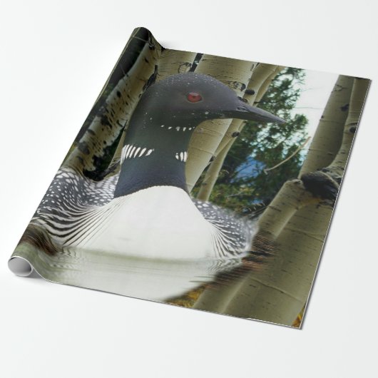 Loon Wilderness Cadeaupapier (Uitgerold)