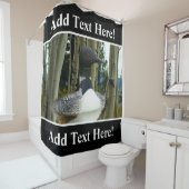 Loon Wilderness Douchegordijn (In situ)