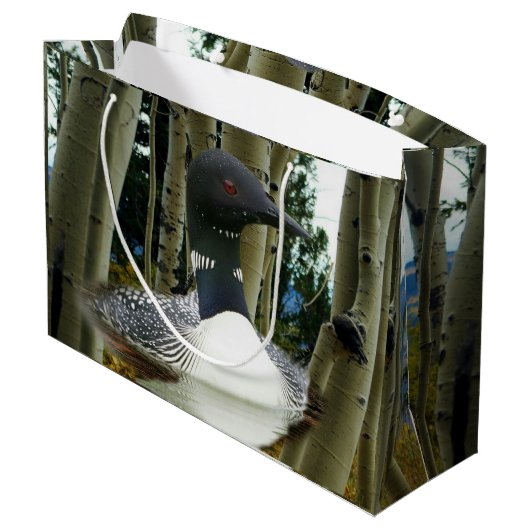Loon Wilderness Groot Cadeauzakje (Achterkant Gekanteld)