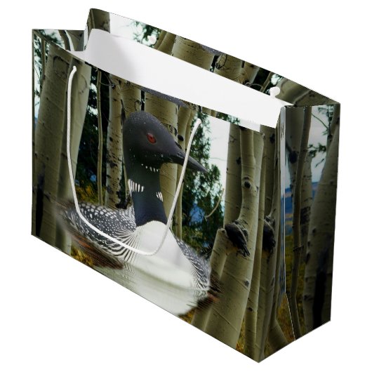 Loon Wilderness Groot Cadeauzakje (Voorkant Gekanteld)