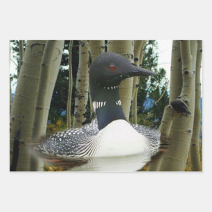 Loon Wilderness Inpakpapier Vel