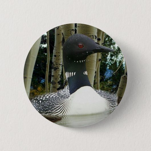 Loon Wilderness Ronde Button 5,7 Cm (Voorkant)