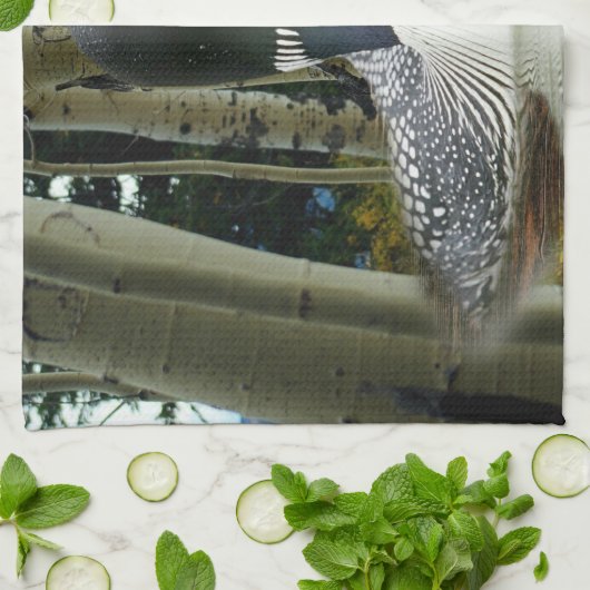 Loon Wilderness Theedoek (Gevouwen)