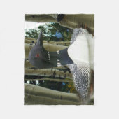 Loon-wildernis Fleece Deken (Voorkant)