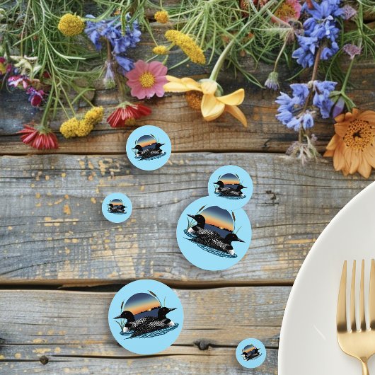 Loon Zonsondergang Bruiloft Confetti