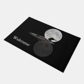 Loon zweeft in de moonlichte deurmat (Schuin)