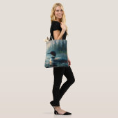 Loon Zwemmen op Lake Art Tote Bag (Op model)
