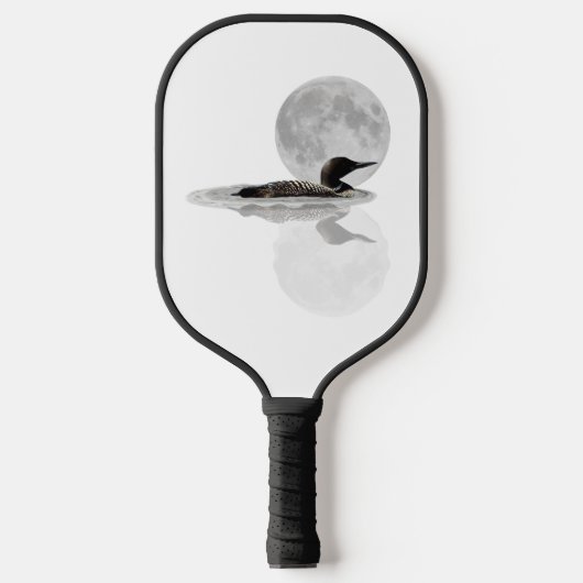 Loon zwemt in de Moonlight Pickleball Paddle (Voorkant)