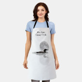 Loon zwemt in het maanlicht Schort (Gedragen)