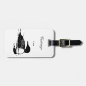 Loon-zwemvogels Art Thunder_Cove Bagagelabel (Voorkant horizontaal)