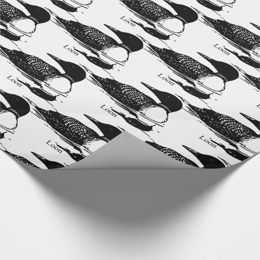 Loon-zwemvogels Art Thunder_Cove Cadeaupapier (Hoek)