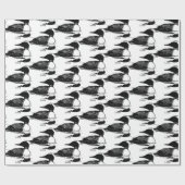 Loon-zwemvogels Art Thunder_Cove Cadeaupapier (Vlak)