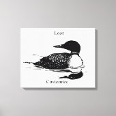 Loon-zwemvogels Art Thunder_Cove Canvas Afdruk (Voorkant)