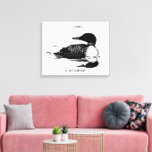Loon-zwemvogels Art Thunder_Cove Canvas Afdruk (Insitu (Woonkamer))
