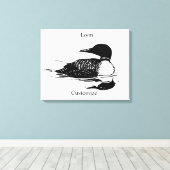 Loon-zwemvogels Art Thunder_Cove Canvas Afdruk (Insitu (Houten vloer))