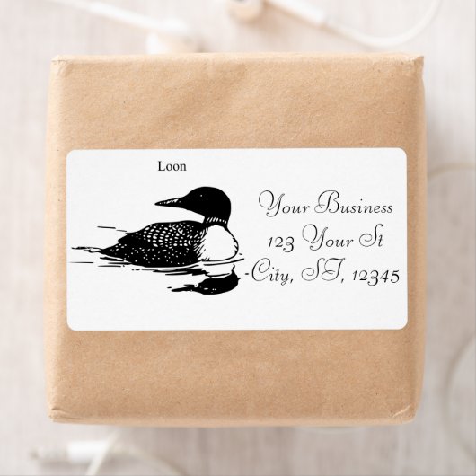 Loon-zwemvogels Art Thunder_Cove Etiket (Insitu)