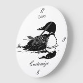 Loon-zwemvogels Art Thunder_Cove Grote Klok (Hoek)