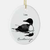 Loon-zwemvogels Art Thunder_Cove Keramisch Ornament (Rechts)