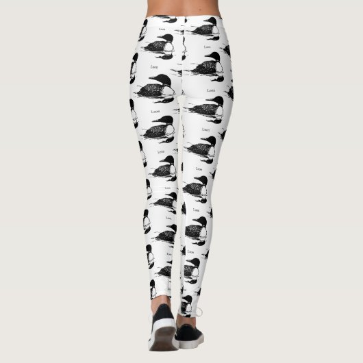 Loon-zwemvogels Art Thunder_Cove Leggings (Achterkant)