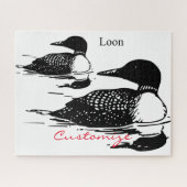 Loon-zwemvogels Art Thunder_Cove Legpuzzel (Horizontaal)