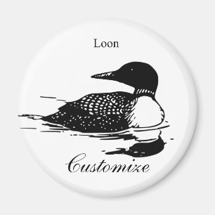Loon-zwemvogels Art Thunder_Cove Magneet