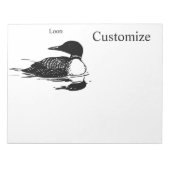 Loon-zwemvogels Art Thunder_Cove Notitieblok (Voorkant)