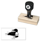 Loon-zwemvogels Art Thunder_Cove Rubberstempel (Gestempeld)