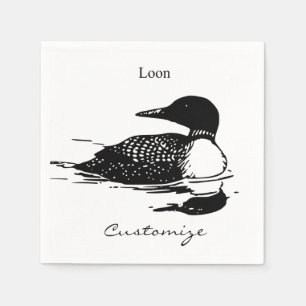 Loon-zwemvogels Art Thunder_Cove Servet