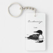 Loon-zwemvogels Art Thunder_Cove Sleutelhanger (Voorkant)