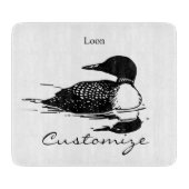 Loon-zwemvogels Art Thunder_Cove Snijplank (Voorkant)