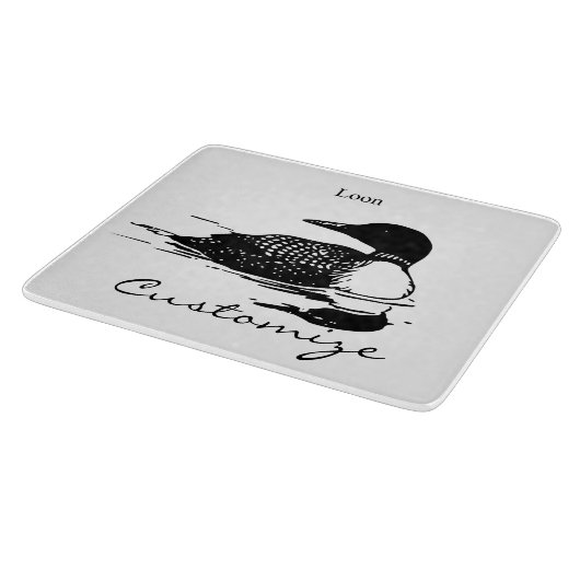 Loon-zwemvogels Art Thunder_Cove Snijplank (Hoek)