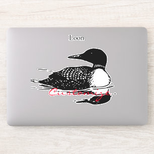 Loon-zwemvogels Art Thunder_Cove Sticker