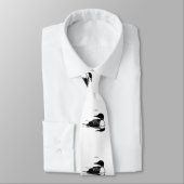 Loon-zwemvogels Art Thunder_Cove Stropdas (Gebonden)