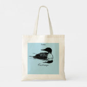 Loon-zwemvogels Art Thunder_Cove Tote Bag (Achterkant)