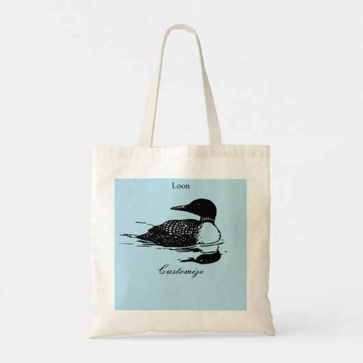 Loon-zwemvogels Art Thunder_Cove Tote Bag (Achterkant)