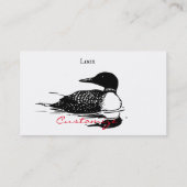 Loon-zwemvogels Art Thunder_Cove Visitekaartje (Achterkant)