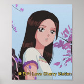 LOONA Choerry - Love Cherry Motion 90's anime Poster (Voorkant)