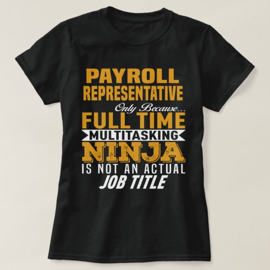 loonadministrateur t-shirt (Design voorkant)