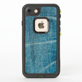 Loonde in aanpasbare blauwe joodsen (Achterkant)