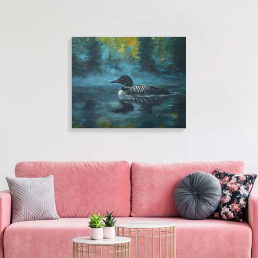 Loonell - Loon Eend Canvas Afdruk (Insitu (Woonkamer))