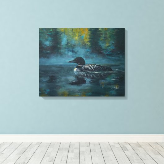 Loonell - Loon Eend Canvas Afdruk (Insitu (Houten vloer))