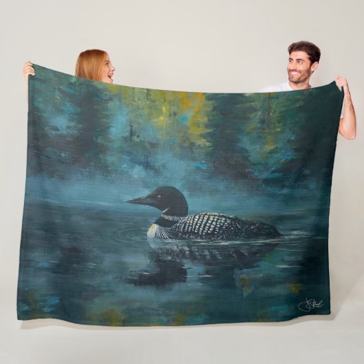 Loonell - Loon Eend Fleece Deken (In situ)