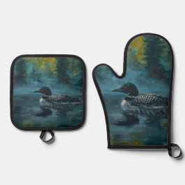 Loonell Loon Schilderij Ovenwant & Pannenlap Set