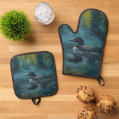 Loonell Loon Schilderij Ovenwant & Pannenlap Set (Top down)