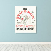 LOONEY TUNES™ | ACME Wrap-O-Matic Wrapping Machine Canvas Afdruk (Insitu (Houten vloer))
