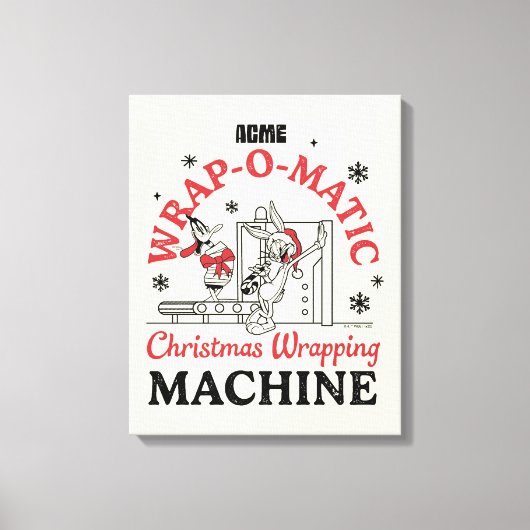LOONEY TUNES™ | ACME Wrap-O-Matic Wrapping Machine Canvas Afdruk (Voorkant)