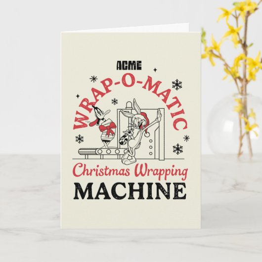 LOONEY TUNES™ | ACME Wrap-O-Matic Wrapping Machine Kaart (Gele Bloem)