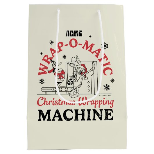 LOONEY TUNES™ | ACME Wrap-O-Matic Wrapping Machine Medium Cadeauzakje (Achterkant)