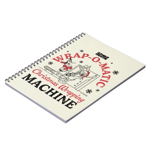 LOONEY TUNES™ | ACME Wrap-O-Matic Wrapping Machine Notitieboek (Linkerzijde)
