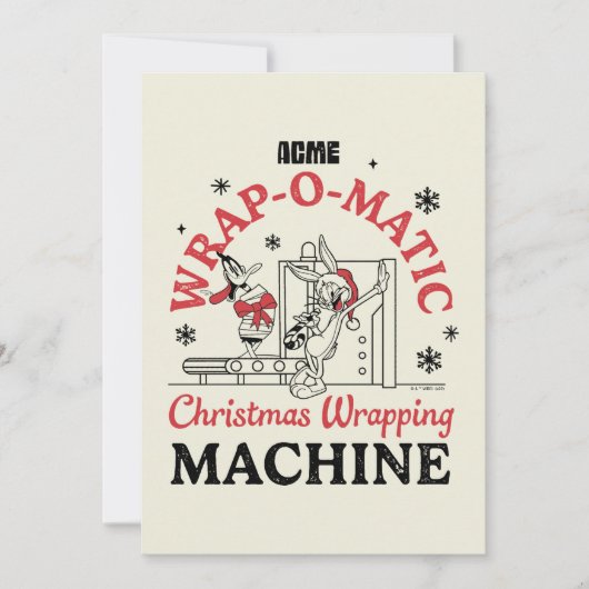LOONEY TUNES™ | ACME Wrap-O-Matic Wrapping Machine Notitiekaartje (Voorkant)